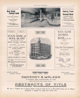Rock Island National Bank, Central Trust and Savings Bank, State Bank of Rock Island, Sweeney and Walker, Rock Island County 1905 Microfilm and Orig Mix